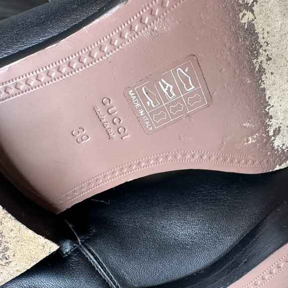 GUCCI KNEE HIGH HORSESHOE BOOTS *NARROW* ✨ AUTHENTIC ✨ - Picture 3 of 13